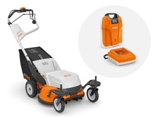 Kosiarka akumulatorowa STIHL RMA 765 V, zestaw z AR 3000 L i AL 500