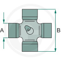 Zestaw krzyżaków, centralne smarowanie 97 x 35 mm, wału Kardana Case IH, John Deere, Deutz-Fahr 72712068 agroveo
