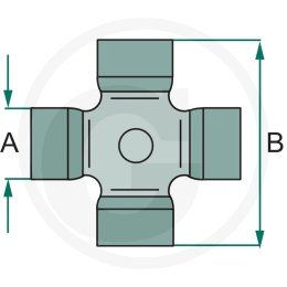 Zes. krzyż. b-obs. 26,97 x 81,7 mm osi przed. Case IH, Deutz-Fahr, John Deere, Ford, Massey Ferguson, Landini 72712112 agroveo