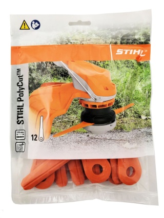 Komplet 12 nożyków z tworzywa do STIHL PolyCut 6-2, 6-3, 28-2 i 48-2