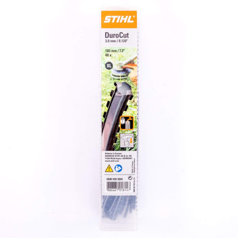 Żyłka tnąca STIHL DuroCut XL Ø 3 mm x 0,185 m do 20-2 i 40-4 (48 szt.) 00009303504 agroveo