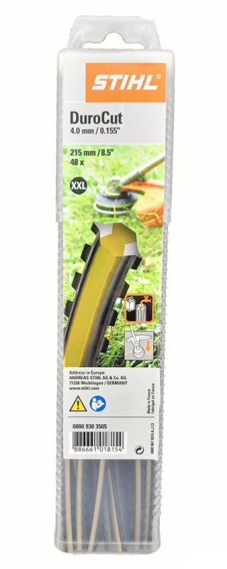 Żyłka tnąca STIHL DuroCut XXL Ø 4 mm x 0,215 m do 40-4 (48 szt.) złoty