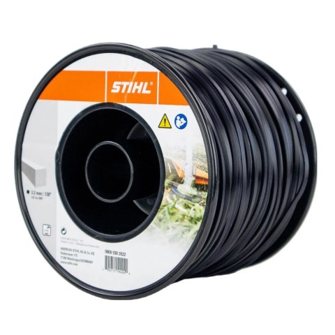 Żyłka tnąca kwadratowa STIHL Ø 3,3 mm x 137 m czarna 00009302622 agroveo