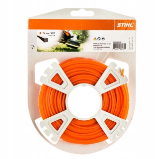 Żyłka tnąca kwadratowa STIHL Ø 2,4 mm x 41 m pomarańczowa