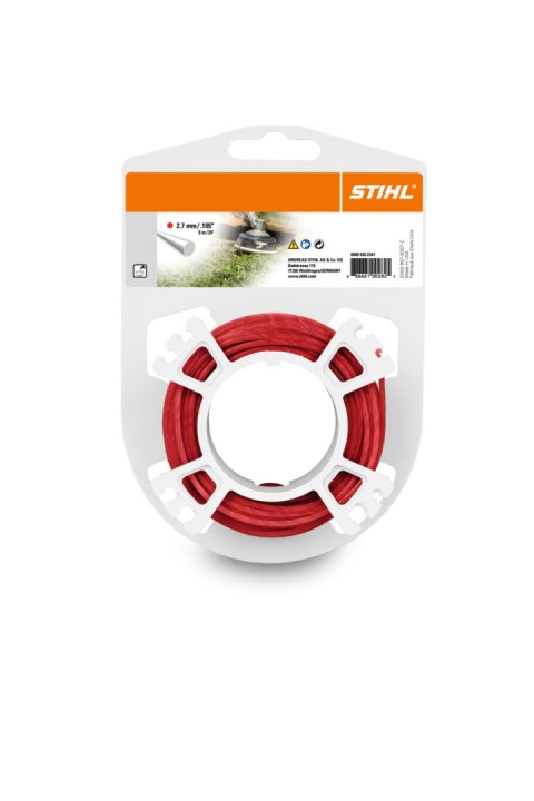 Żyłka tnąca okrągła STIHL Ø 2,7 mm x 9 m czerwona 00009302341 agroveo