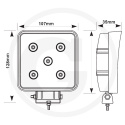 LAMPA ROBOCZA 5 LED prostokątna 15W 12V 24V 693LED2204 agroveo