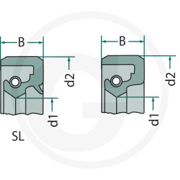 Uszczelniacz A25x62x7D 65654510002AW Ursus C-330