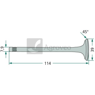 Zawór ssący 38015534 745534M1, V91067