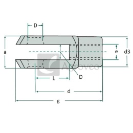 Głowica widełkowa 48571752 G06X24 V