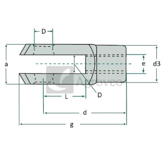 Głowica widełkowa 48571752 G06X24 V