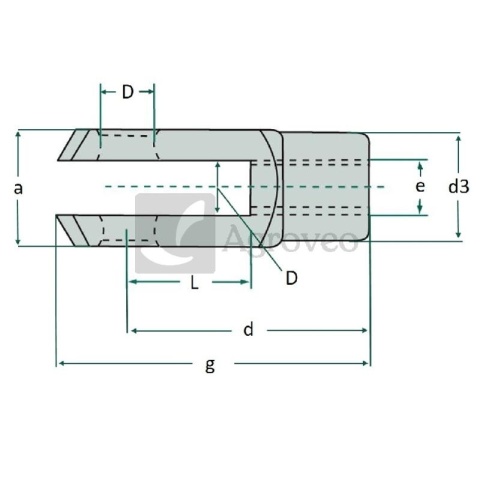 Głowica widełkowa 48571752 G06X24 V Głowica widełkowa 48571752 G06X24 V