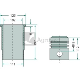 Zestaw naprawczy silnika 38012057 AR90550