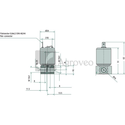 Zawór elektromagnetyczny 507MV115 0210142115, 5013-728-106 Zawór elektromagnetyczny 507MV115 0210142115, 5013-728-106