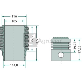 Zestaw naprawczy silnika 38019084 0.085.1120.0/20 + 0.086.0060.6A