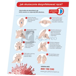 Naklejki "Zasady mycia rąk" 6273024