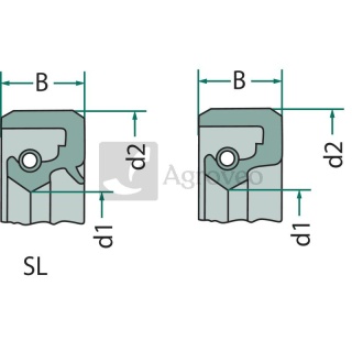 Pierścień simmering uszczelniacz przedni wału korbowego Ursus MF 2415344 6562415344 2415344