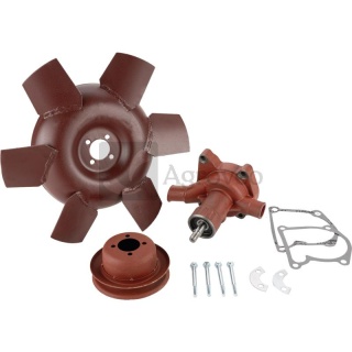 Pompa kompletna z kołem pasowym i wentylatorem C-360 12532168 50406110, 46513440, 46506140, 50506130, 50506150, 46506150