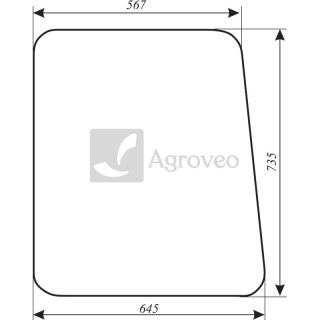 Szyba boczna okno lewe prawe do kabiny Kunów stary nowy typ Ursus C330 C360 12342842 21
