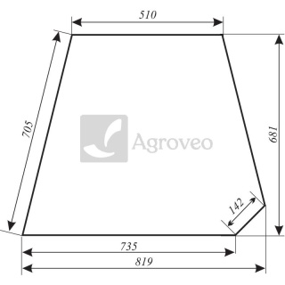 Szyba boczna okno lewe prawe kabina Sokółka stary nowy typ Ursus C330 C360 12348003 33