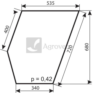 Szyba drzwi dolna 11011970 88