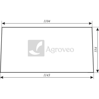 Szyba tylna okno lewe prawe do kabiny Koźmin stary nowy typ Ursus C330 C360 12346222 176