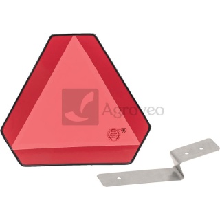 Tablica T-1 odblaskowa trójkąt pojazdów wolnobieżnych metalowa z uchwytem 30224