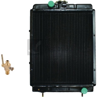 Chłodnica wody z kranikiem i korkiem komplet miedziana Ursus C-330 65642293020 42.29.302.0 / 42293023 / 42293021 / 42293020