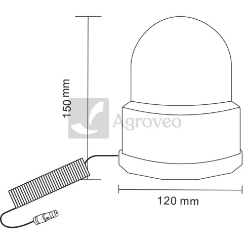 Lampa błyskowa ostrzegawcza 69312VLBH11 12VLBH11 Lampa błyskowa ostrzegawcza 69312VLBH11 12VLBH11