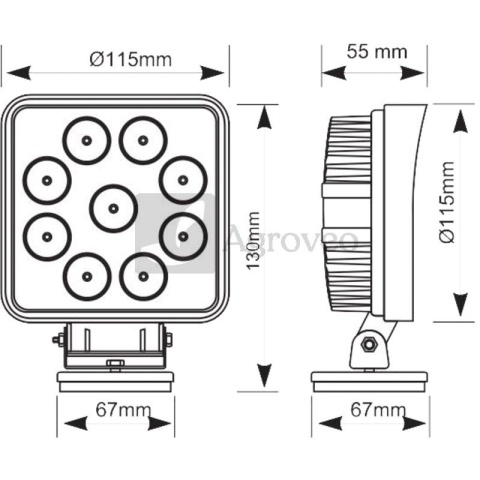 Lampa robocza LED 693LED0177 LED-0177 Lampa robocza LED 693LED0177 LED-0177