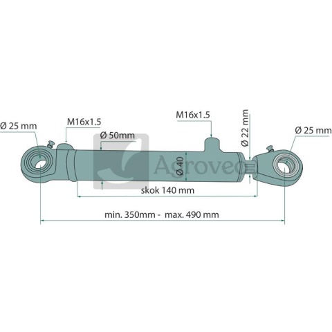 Siłownik hydrauliczny 6794022140 CJ2F-40/22/140-00 Siłownik hydrauliczny 6794022140 CJ2F-40/22/140-00