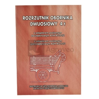 Katalog rozrzutnik obornika A1HN-213/2 / A2HN-213/3 4 tony 627ROZ4T A1HN-213/2, A2HN-213/3