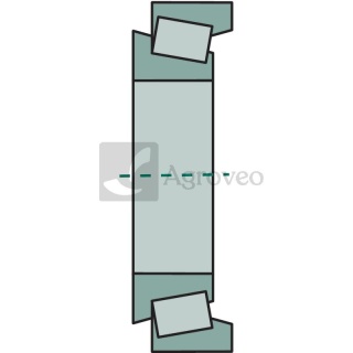 Łożysko wałeczkowo-stożkowe jednorzędowe fi 25 mm x 52 mm 16,25 mm 30205 62730205 30205