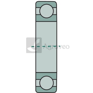 Łożysko kulkowe zwykłe jednorzędowe fi zew. 68 mm fi wew. 40 mm 15 mm 6008