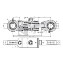 Siłownik hydrauliczny 679CJ2F5028140 CJ2F-16-50/28/140 Siłownik hydrauliczny 679CJ2F5028140 CJ2F-16-50/28/140