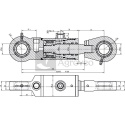 Siłownik hydrauliczny 679CJ2F5028320 CJ2F-50/28/320-00 Siłownik hydrauliczny 679CJ2F5028320 CJ2F-50/28/320-00