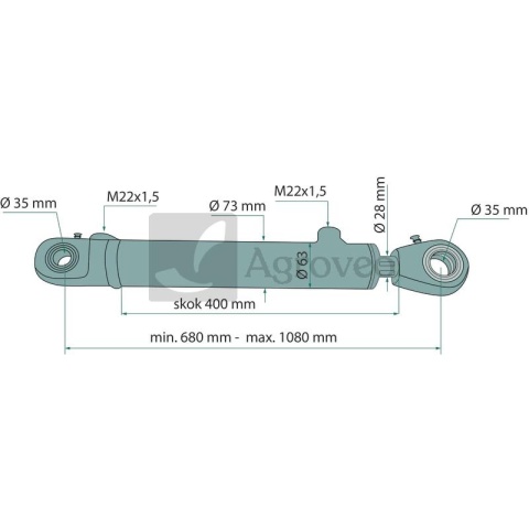 Siłownik hydrauliczny 679CJ2F6336400 CJ2F-16-63/36/400-00 Siłownik hydrauliczny 679CJ2F6336400 CJ2F-16-63/36/400-00