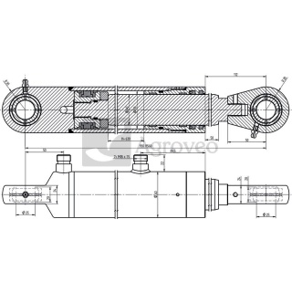 Siłownik hydrauliczny 679SMT25040630 SMT2AT.50.40.630-00