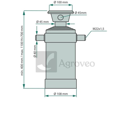 Siłownik hydrauliczny 679ST3700 ST3MF.700-01 Siłownik hydrauliczny 679ST3700 ST3MF.700-01