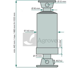 Siłownik hydrauliczny 679ST41035 ST4PW.1035-00