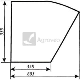 Szyba drzwi 65759117962 5911 7962