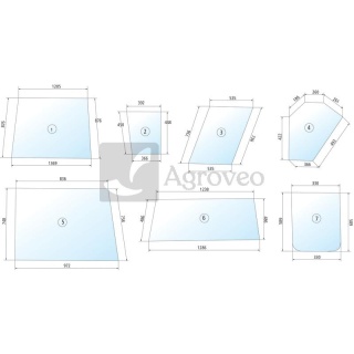 Szyba drzwi 65769117913 6911 7913