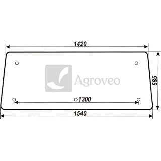 Szyba tylna górna 65762117909 6211 7909