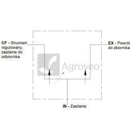 Trójdrogowy regulator przepływu 11014763 85036034