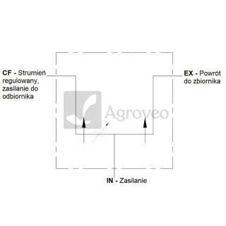 Trójdrogowy regulator przepływu 11014763 85036034