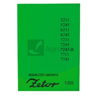Katalog ciągnik Zetor 5211 - 7745 627Z52117745 Zetor 5211, 7211, 6245, 6211, 7245, 5245, 7745, 7711