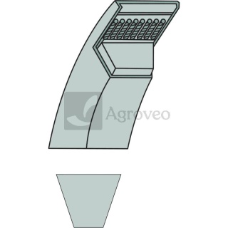 Pasek klinowy 657B1180 HB 1180, 97 4312
