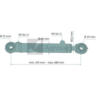 Silownik hydrauliczny 65770118033 701180333