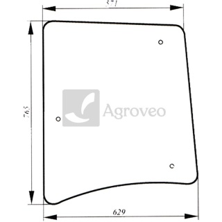 Szyba boczna 65753369003 53369003