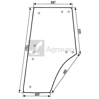 Szyba drzwi 65710368056 10368056