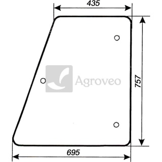 Szyba drzwi 65760117961 6011 7961
